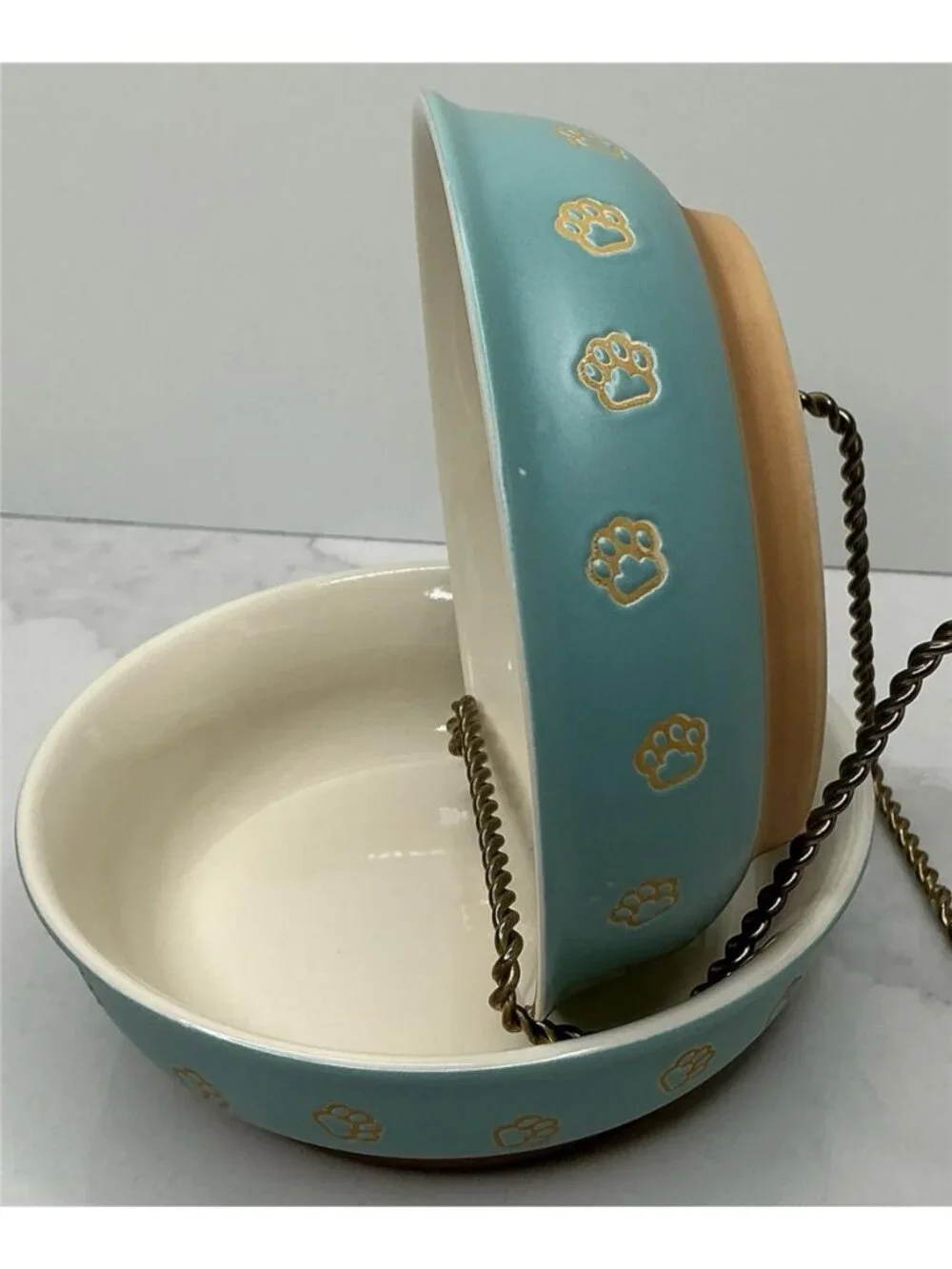 2 Spectrum Designz Cat Pet Bowls Dish 2021 Ceramic Cameron Pet Bowls New